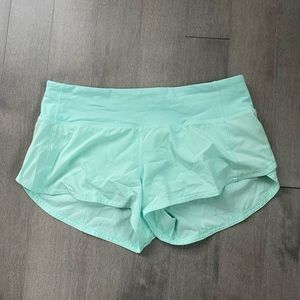 Lululemon Speed Up Shorts In Teal